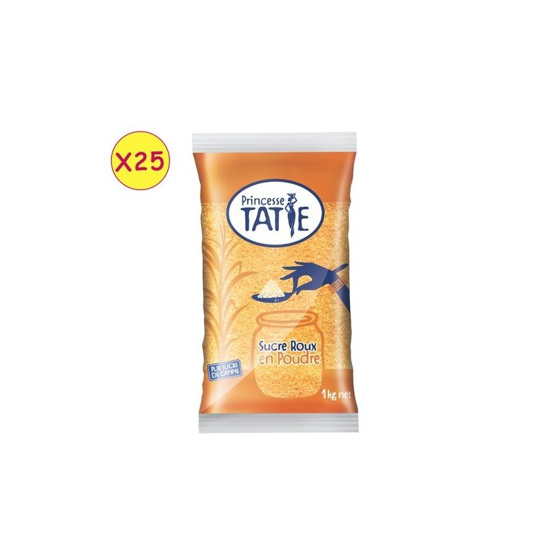 Princesse Tatie Sucre Roux En Poudre 1Kg X25